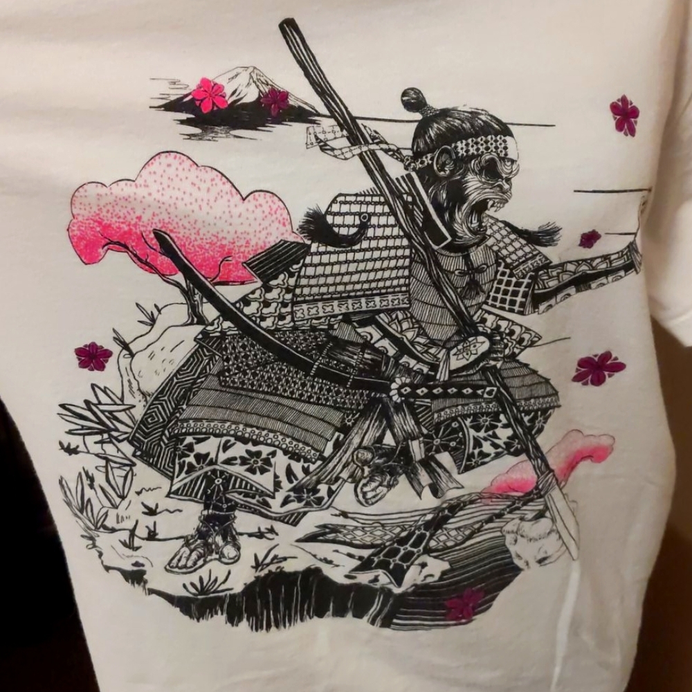 Monkey samurai T-shirt